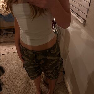 Women's Camouflage Cargo Shorts
